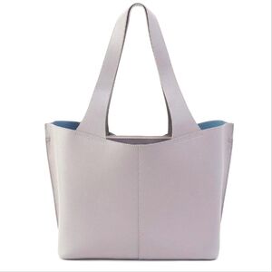 NWOT HOBO BAGS VIDA TOTE DOVE GRAY PEBBLED LEATHER PURSE HNADBAG LAPTOP BAG XL